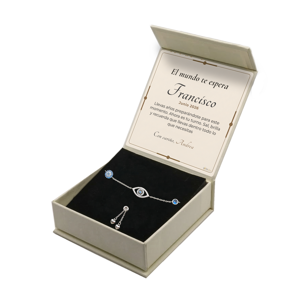 Pulsera Plata de Ley 925 · Guardiana con Ojo Turco