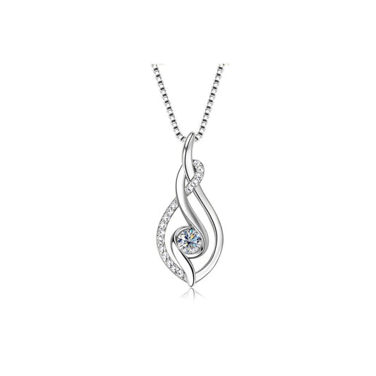 Collar Danza del Destino en Plata de Ley con Moissanita. Edición "Gesto Sincero" - DarAlma - Regalos Personalizados