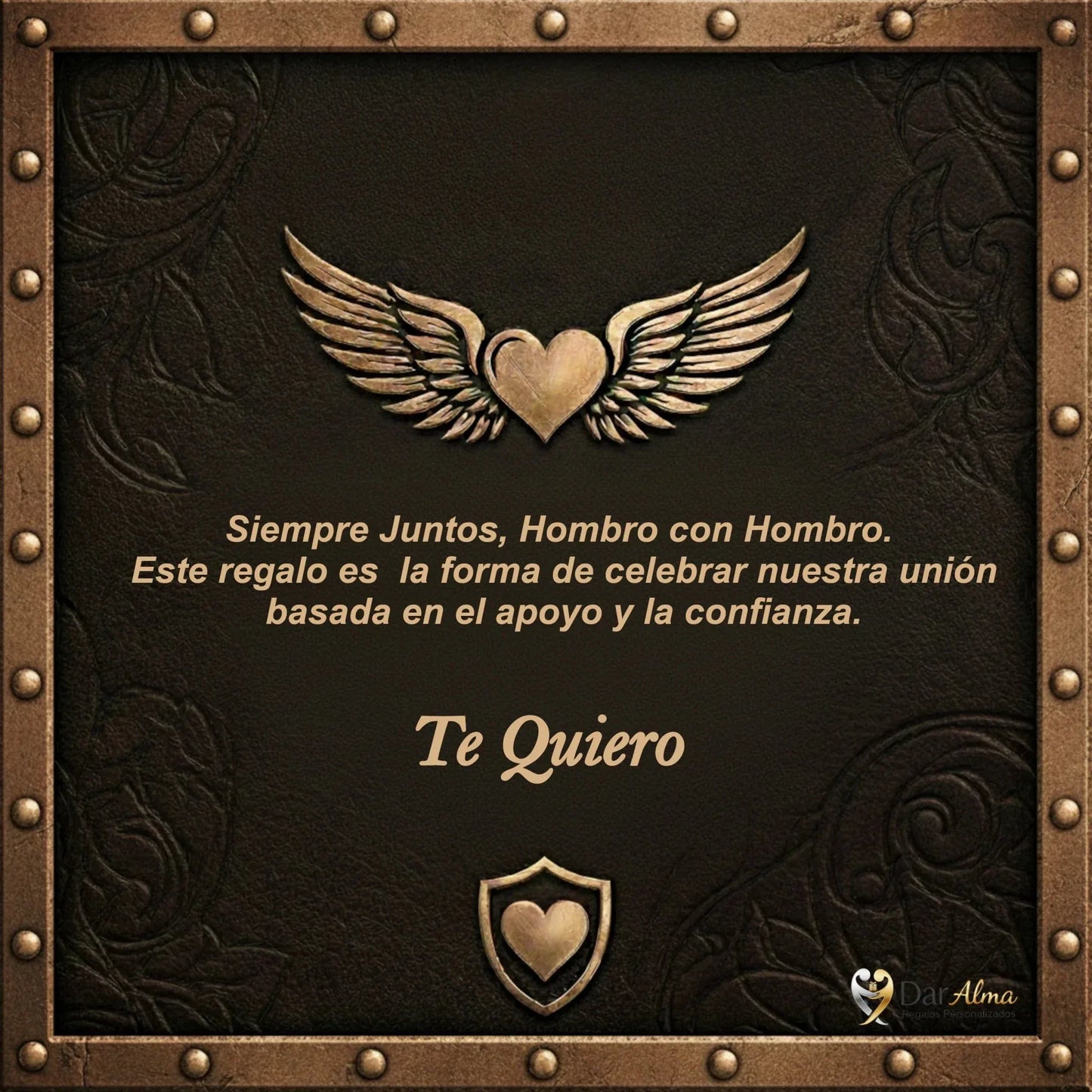 Pulsera Fuerza y Honor de Acero. Ed. "Hombro con Hombro"