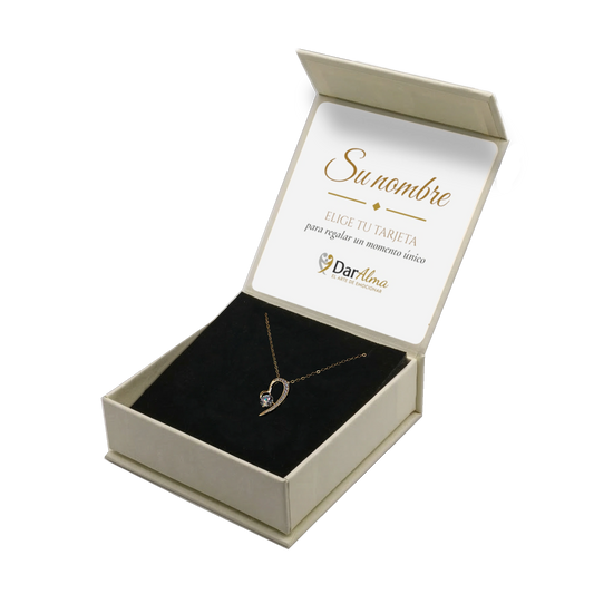 Collar Plata de Ley 925 con Moissanita · Alma Enamorada