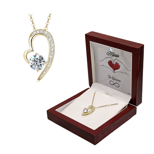 Collar Alma Enamorada en Plata con Moissanita. Ed. "Gesto Sincero"