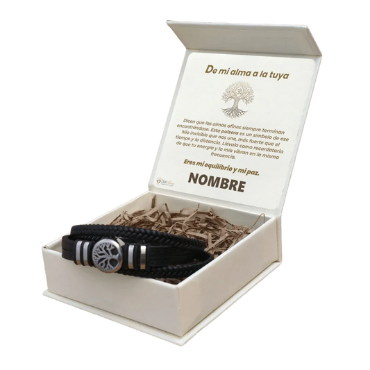 Pulsera Alma de la Tierra de Acero. Ed. "Almas Afines"