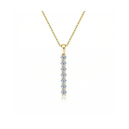 Collar Plata de Ley 925 con Moissanita · Cascada de Sueños