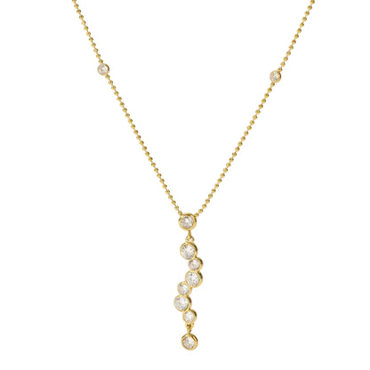 Collar de Acero Inoxidable con Circonitas · Gotas de Luz