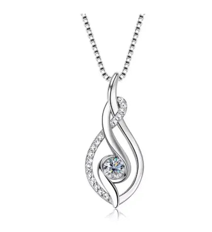 Collar Plata de Ley 925 con Moissanita · Danza del Destino