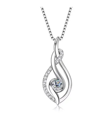 Collar Plata de Ley 925 con Moissanita · Danza del Destino