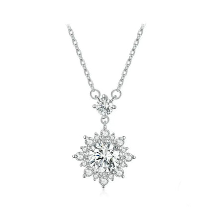 Collar en Plata de Ley 925 con Moissanita · Destello Infinito