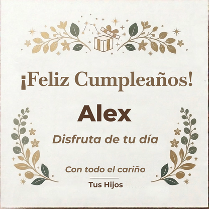 Pulsera Vínculo Eterno de Acero. Ed. "Cumpleaños"