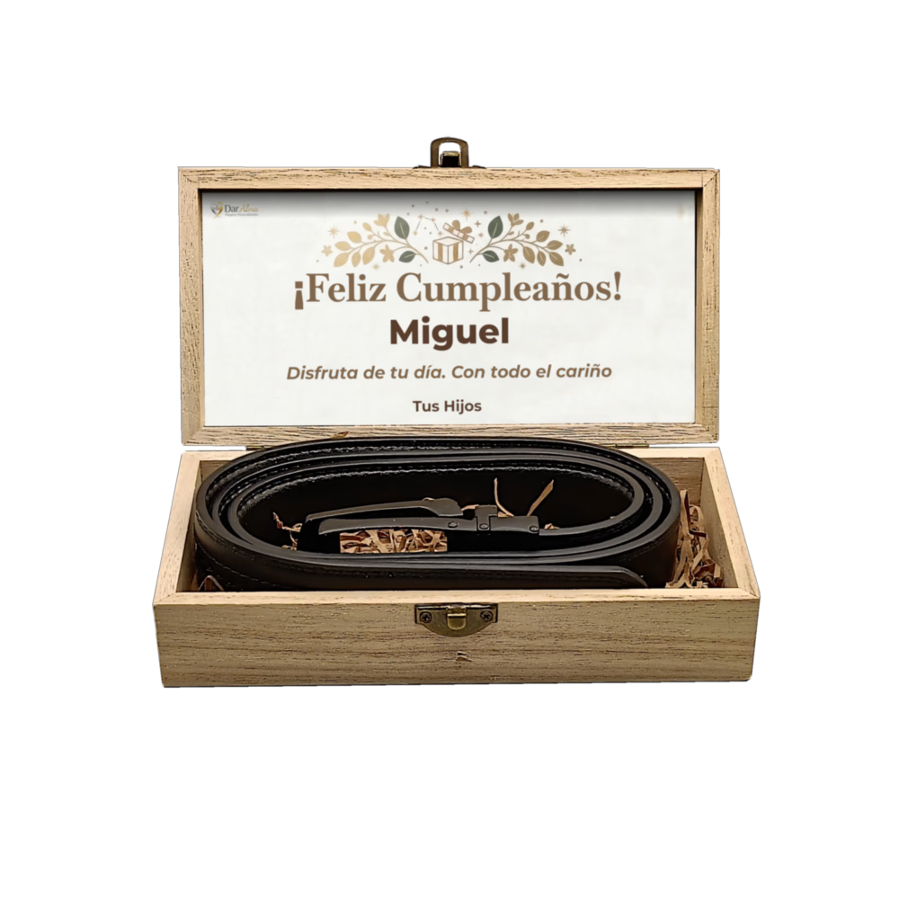 Cinturón de Cuero Genuino · Hebilla Automática · DarAlma - El Arte de Emocionar