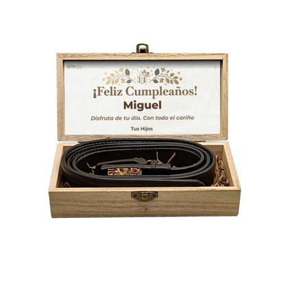 Cinturón de Cuero Genuino · Hebilla Automática · DarAlma - El Arte de Emocionar