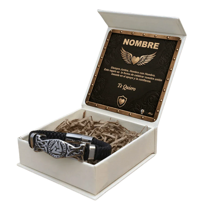 Pulsera Fuerza y Honor de Acero. Ed. "Hombro con Hombro"