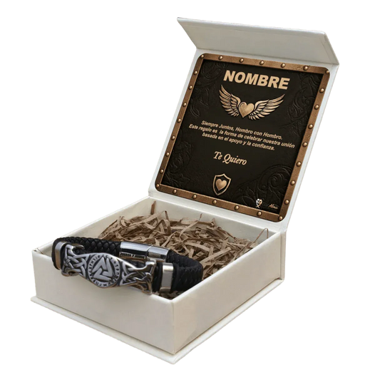 Pulsera Fuerza y Honor de Acero. Ed. "Hombro con Hombro"