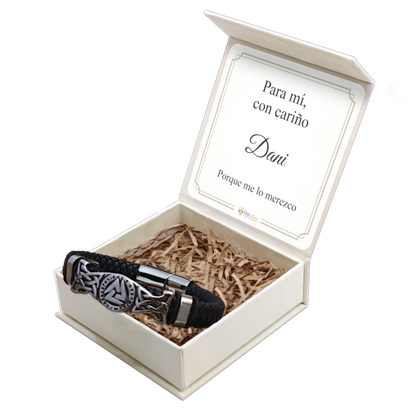 Pulsera Fuerza y Honor de Acero. Ed. "Para Mí"