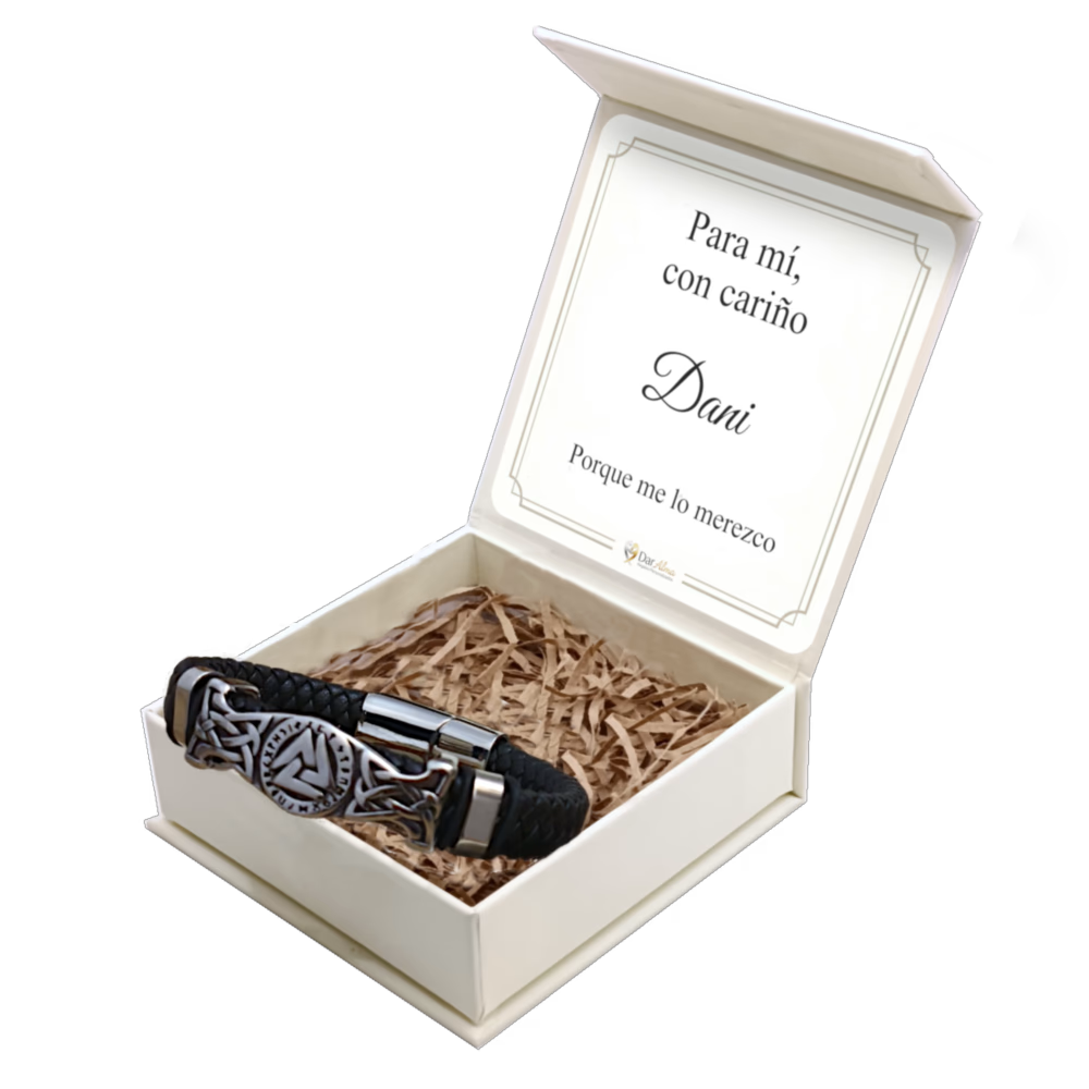 Ejemplo de tarjeta personalizada para la pulsera Fuerza y Honor