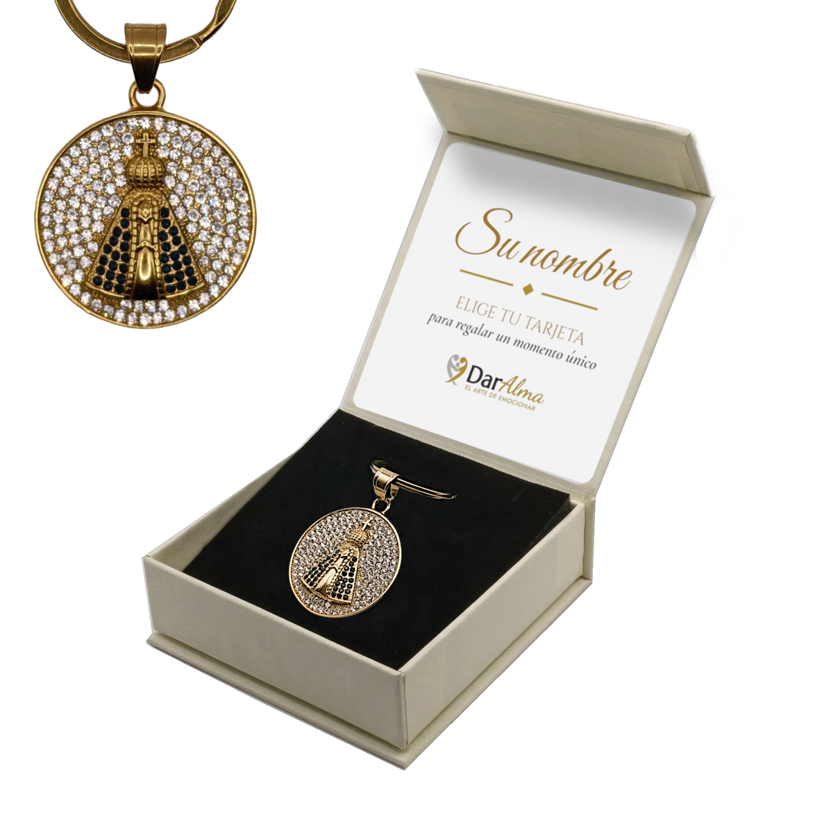 Llavero Acero Inoxidable 316L  · Nuestra Señora de Aparecida