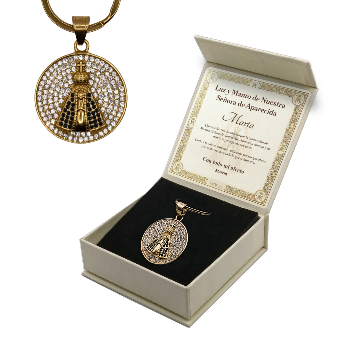 Llavero Acero Inoxidable 316L  · Nuestra Señora de Aparecida