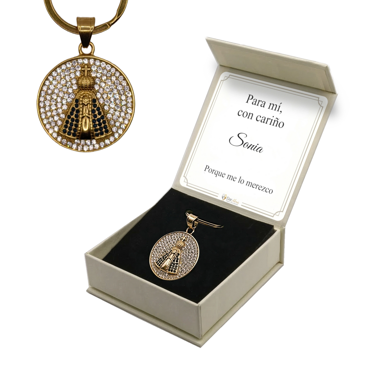 Llavero Acero Inoxidable 316L  · Nuestra Señora de Aparecida