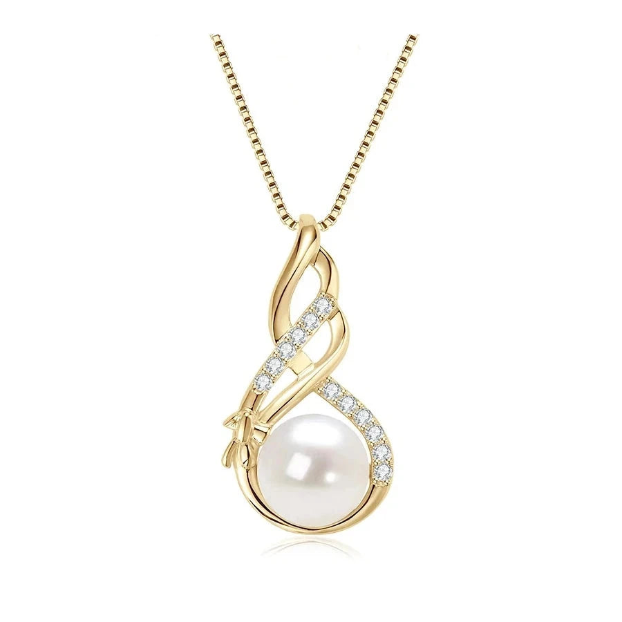 Collar Plata de Ley 925 con Nácar y Circonita · Luz de Nácar DarAlma - El Arte de Emocionar
