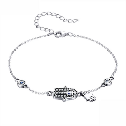 Pulsera Protectora en Plata. Ed. "Para mi" + Tarjeta con Oración DarAlma - El Arte de Emocionar