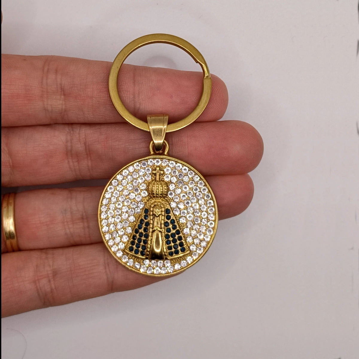Llavero Acero Inoxidable 316L  · Nuestra Señora de Aparecida