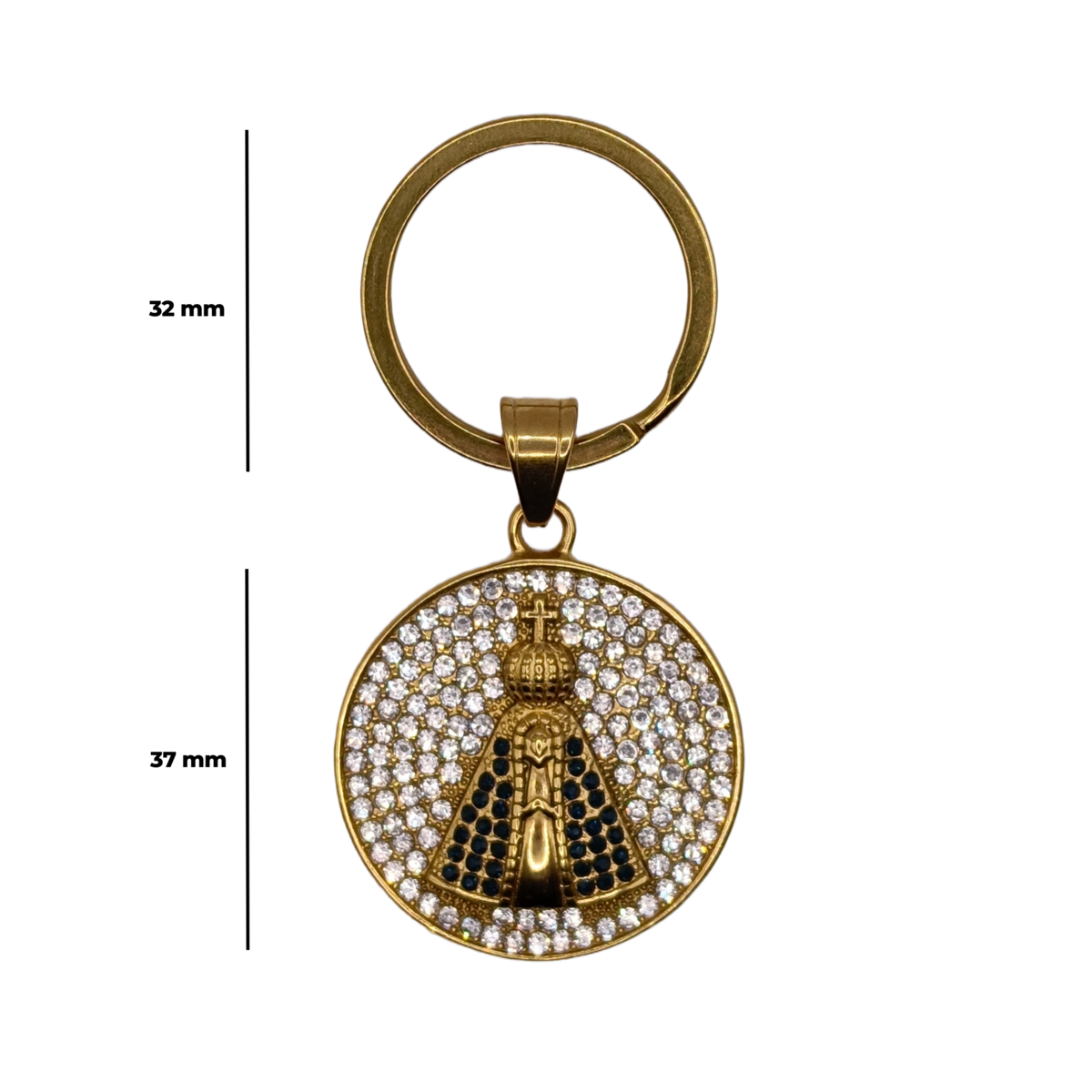 Llavero Acero Inoxidable 316L  · Nuestra Señora de Aparecida