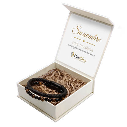 Pulsera Ojo de Tigre Natural · Hombre y Mujer · Amuleto de Fuerza