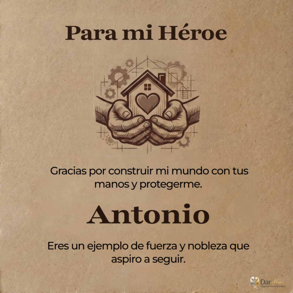 Pulsera Luz de Vida de Acero. Ed. "Para mi héroe"