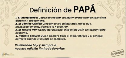 Cinturon Cuero Genuino. Ed. "Definición de Papá"