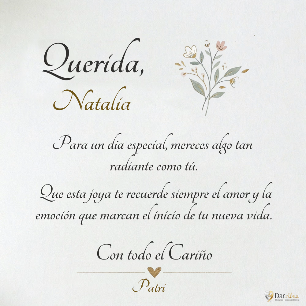 Pulsera Protectora en Plata. Ed. "Día Especial" + Tarjeta con Oración