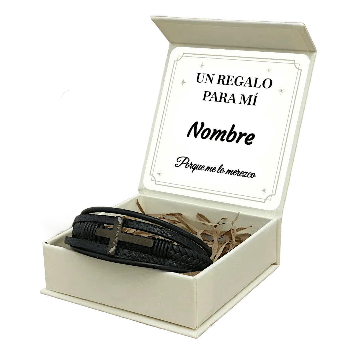 Pulsera Protección Divina de Acero Inox. Edición "Para mi"