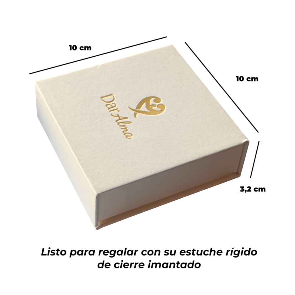 Colgante San Benito en estuche con tarjeta con oración personalizada - DarAlma