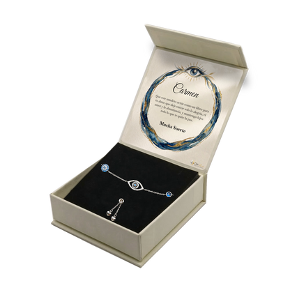 Pulsera Guardiana en Plata. Ed. "Ojo Guardian"