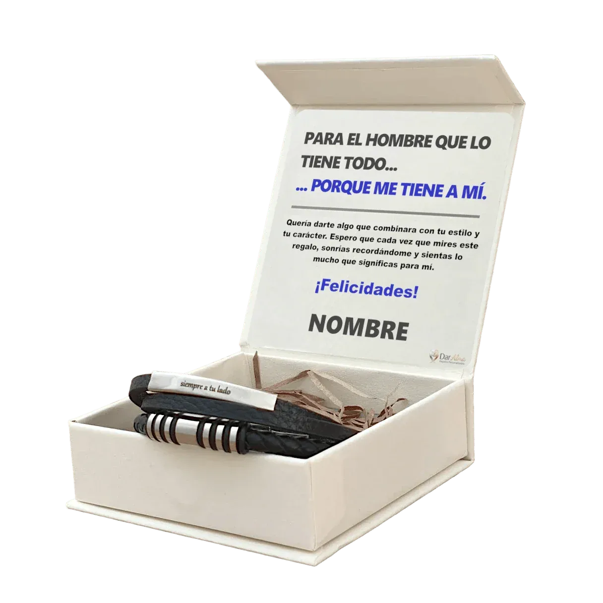 Pulsera Vínculo Eterno de Acero. Ed. "Hombre que tiene Todo"