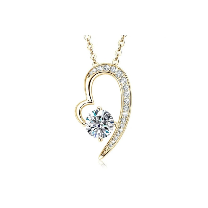 Collar Alma Enamorada en Plata de Ley con Moissanita. Edición "Gesto Sincero" - DarAlma - Regalos Personalizados