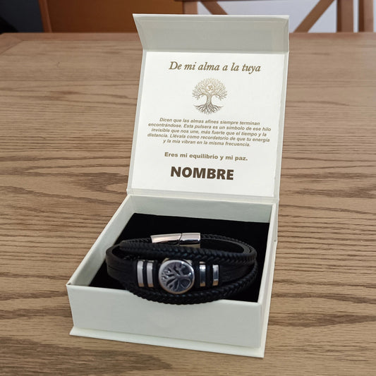 Pulsera Alma de la Tierra de Acero Inoxidable - Edición "Almas Afines" - DarAlma - Regalos Personalizados