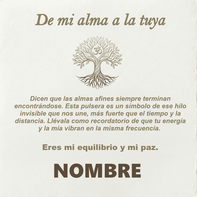 Pulsera Alma de la Tierra de Acero Inoxidable - Edición "Almas Afines" - DarAlma - Regalos Personalizados
