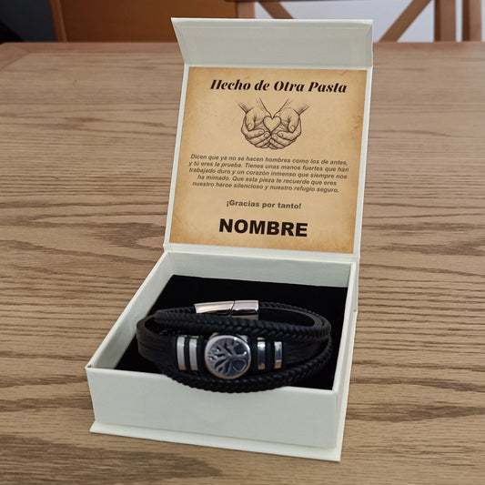 Pulsera Alma de la Tierra de Acero Inoxidable - Edición "Hecho de Otra Pasta" - DarAlma - Regalos Personalizados