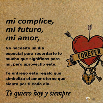 Pulsera Fuerza y Honor de Acero. Ed. "Amor Cómplice"