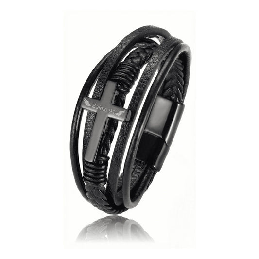 Pulsera Protección Divina de acero inoxidable 316L