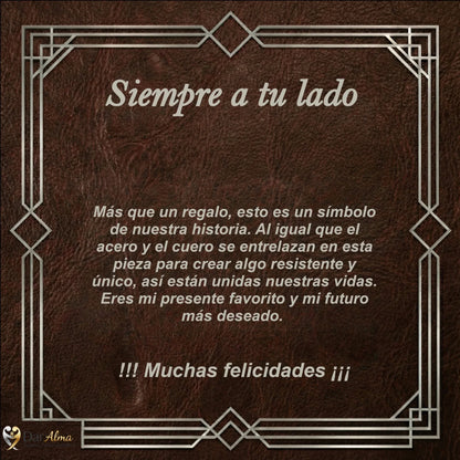 Pulsera Vínculo Eterno de Acero. Ed. "Vínculo de Acero"