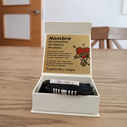 Pulsera Vínculo Eterno de Acero Inoxidable - Edición "Amor Cómplice" - DarAlma - Regalos Personalizados