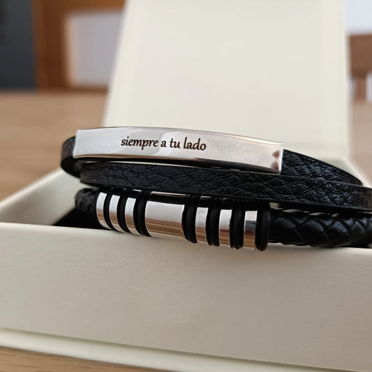 Pulsera Vínculo Eterno de Acero Inoxidable - Edición "Amor Cómplice" - DarAlma - Regalos Personalizados