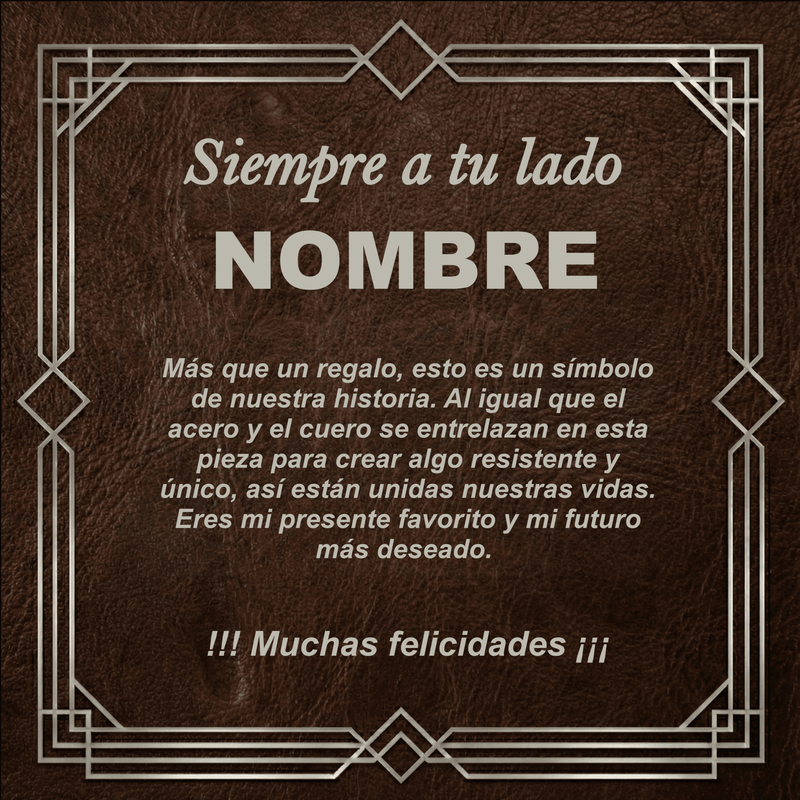 Pulsera Vínculo Eterno de Acero Inoxidable - Edición "Vínculo de Acero" - DarAlma - Regalos Personalizados