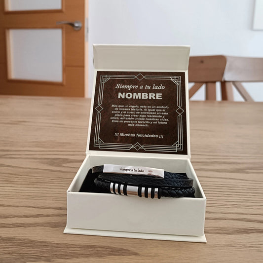Pulsera Vínculo Eterno de Acero Inoxidable - Edición "Vínculo de Acero" - DarAlma - Regalos Personalizados