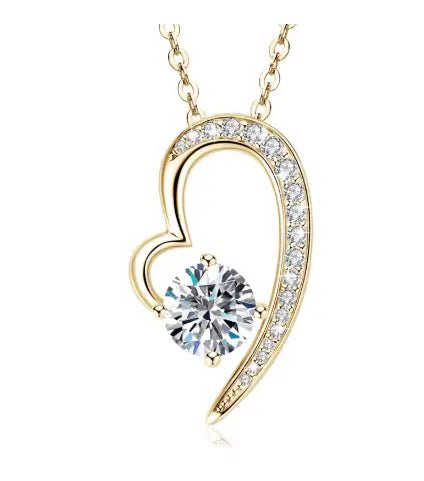 Set Collar Alma Enamorada en Plata de Ley con Moissanita + Rosas Eternas - DarAlma - Regalos Personalizados